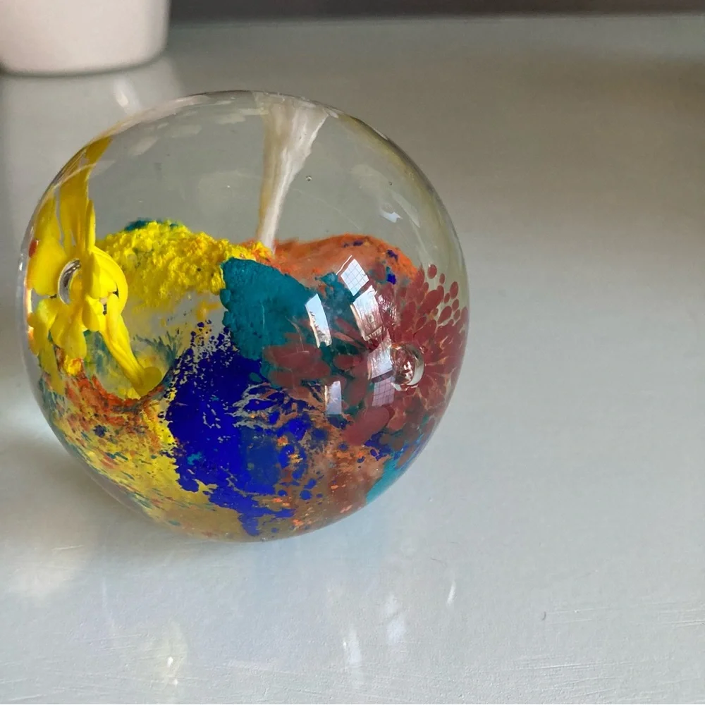 Glass Colorful Paperweight - Picture 5 of 7